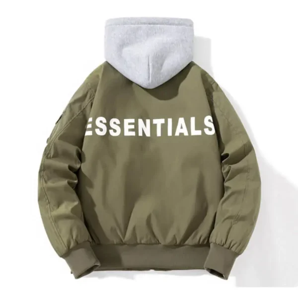 Baseball Men’s Green Hoodie Essentials Jackets